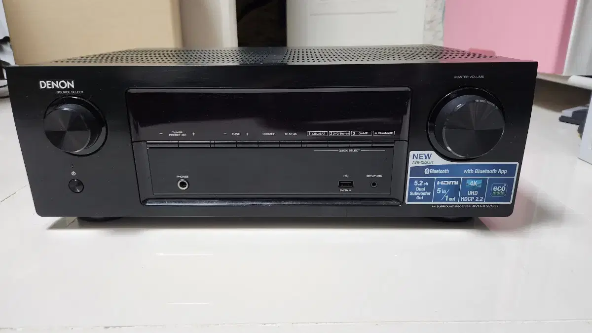 데논 리시버 avr x520bt 팝니다