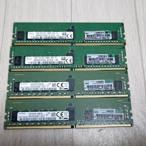 PC4-2666V ECC/REG 16GB 메모리 (HP 파트)