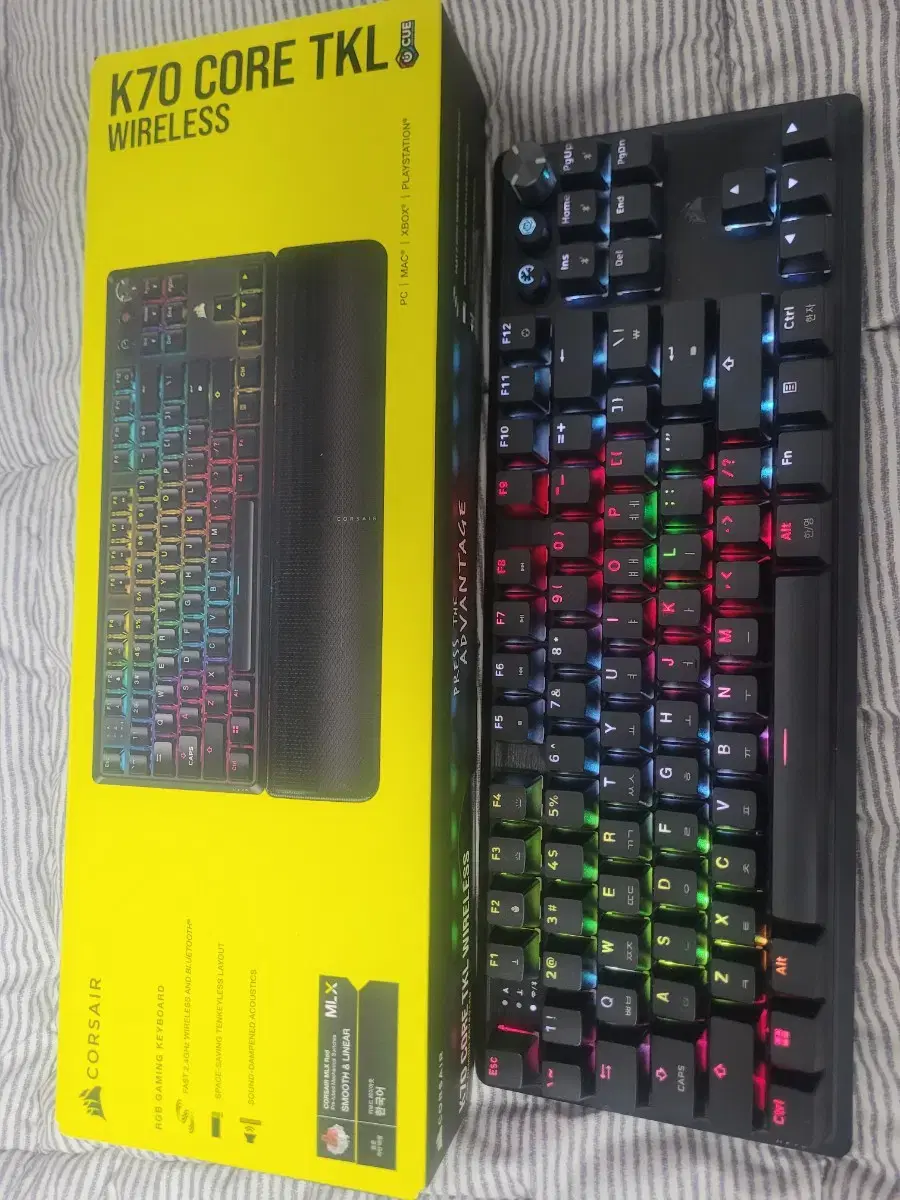 커세어 K70 RGB CORE 무선키보드