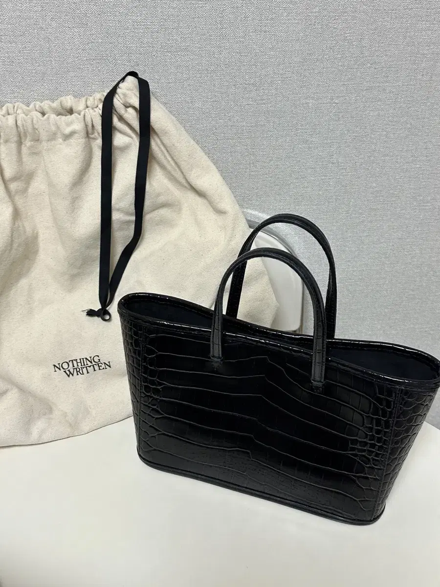 낫띵리튼 아인 토트백 Ain croco tote bag