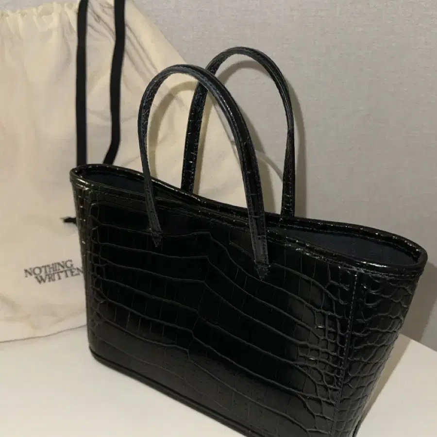 낫띵리튼 아인 토트백 Ain croco tote bag