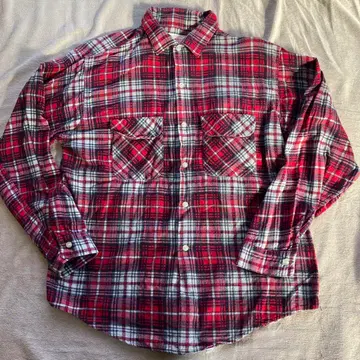 50s BRENT 프린트 플란넬 셔츠 옴브레