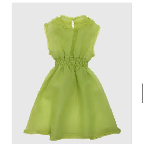 [1회착용]프레클러플드레스ruffle mini dress in green