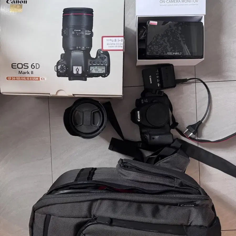 캐논 EOS 6D Mark II 세트 + 캐논 정품 백팩 +필월드 4k