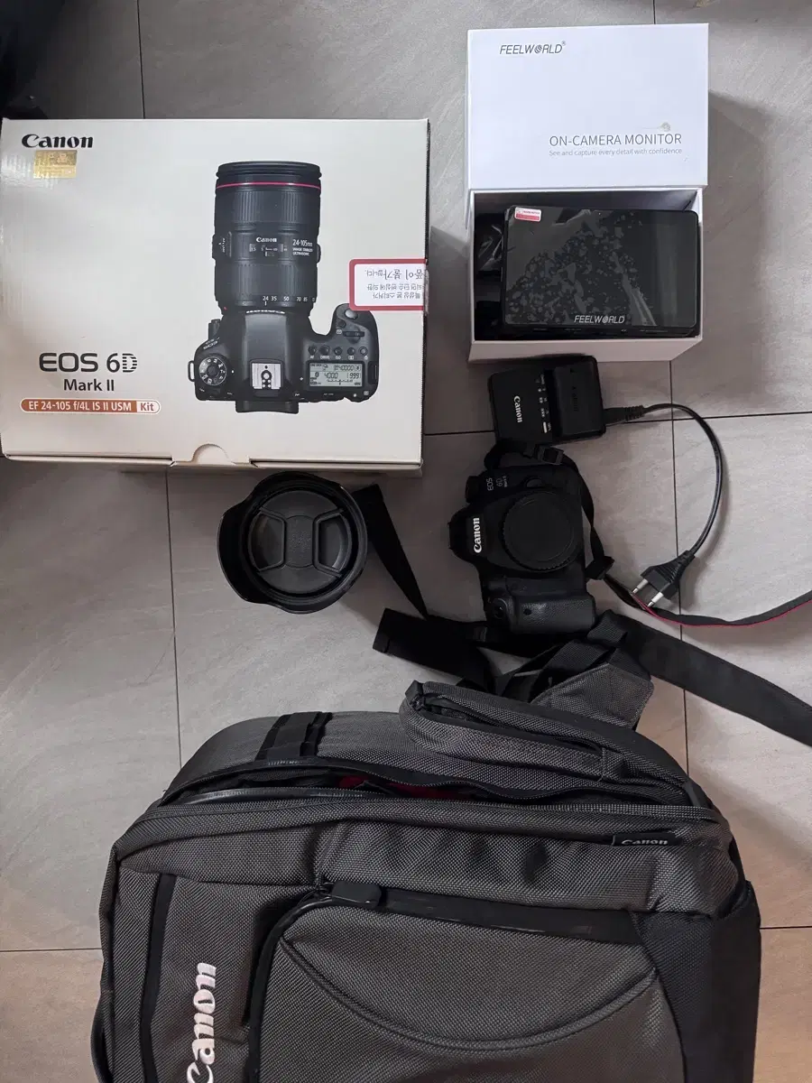 캐논 EOS 6D Mark II 세트 + 캐논 정품 백팩 +필월드 4k