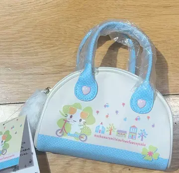 새상품 산리오 마쉬멜로우처럼 폭신폭신한 냥코 미니 보스턴 파우치