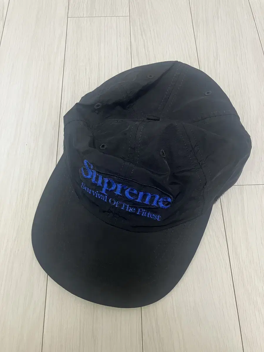 Supreme 슈프림 서바이벌 블랙 6패널 볼캡