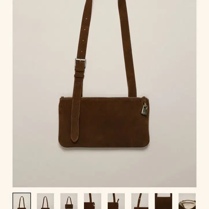 스무스무드 sol bag brown suede