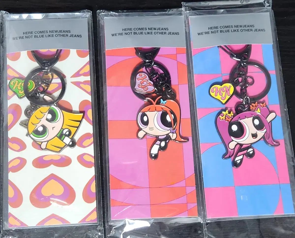 New Jeans Powerpuff Girls Metal keyring Sealed