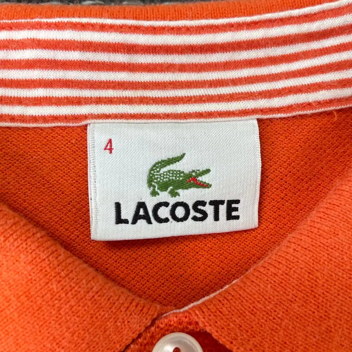 LACOSTE 라코스테 오렌지 pk 피케 반팔 티셔츠