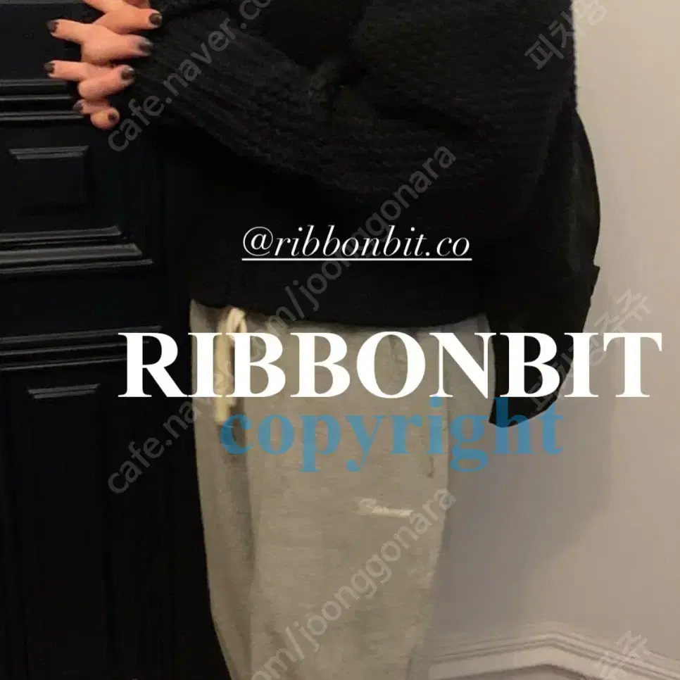 Ribbonbit Tabi Zip up Knit네이비리본빛빗타비집업니트