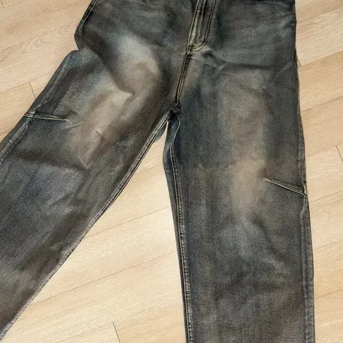 메종미네드 DART BRUSH WIDE DENIM PANTS 48