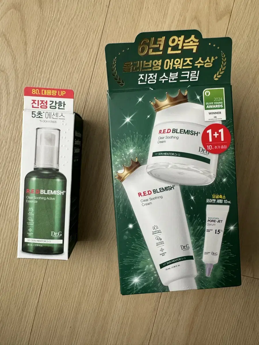 닥터지 크림 140ml+세럼10ml , 에센스 80ml