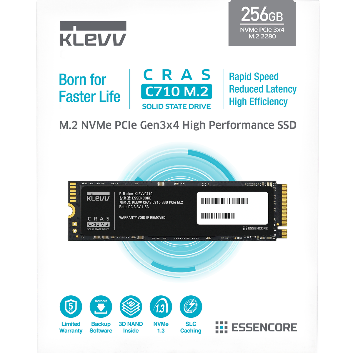 ESSENCORE C710 256GB (gen 3x4) 새 제품