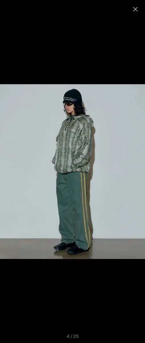 스컬프터 바지 Straight Line Denim Pants Green