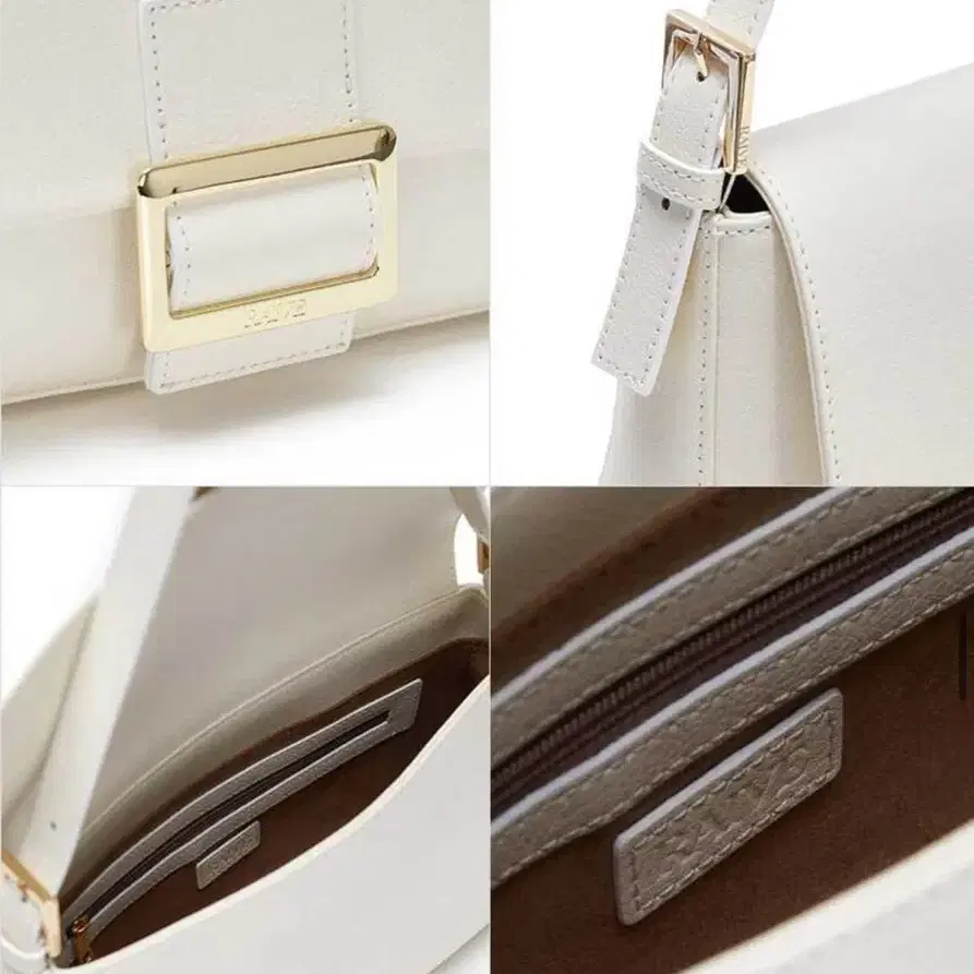 레이브 Real Leather Luke Bag - White 루크백 가방