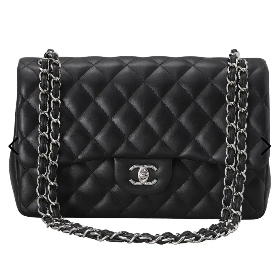 CHANEL(USED)샤넬 램스킨 클래식 점보 플랩백 은장