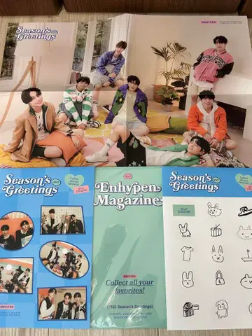 ENHYPEN 2023 시그리 포스터, 스티커, 포스카 세트