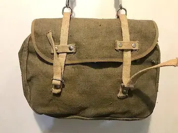 [데드스탁 1950'S] 이탈리아 밀리터리 린넨 캔버스 숄더백