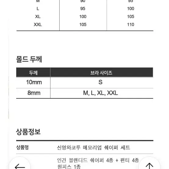 신영 와코루 메모리업 쉐이퍼 4종 s 새상품