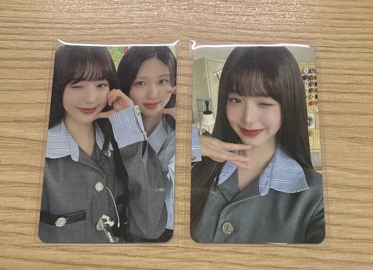 ive jang wonyoung, gaeul photocard