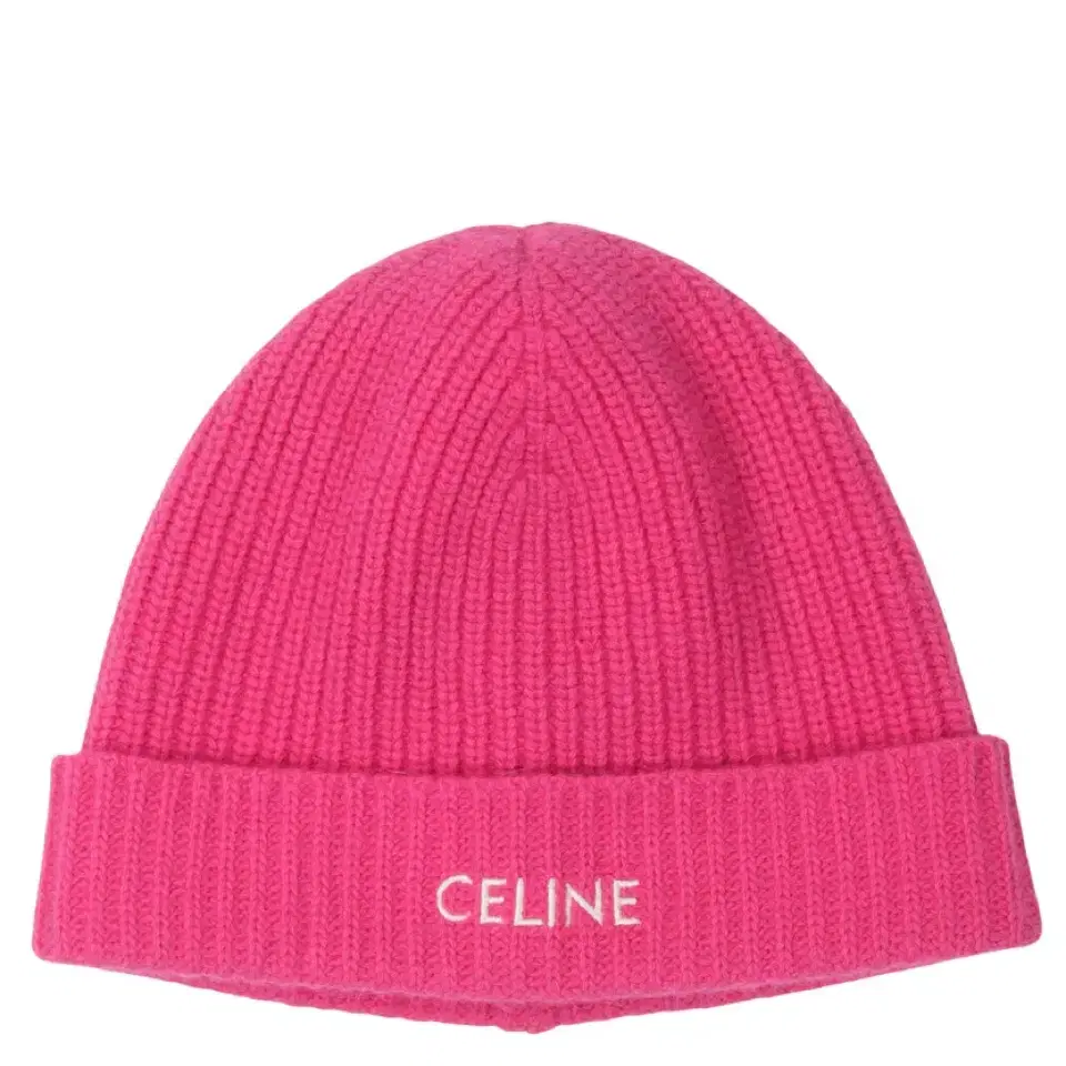 Celine Pink Classic Logo Beanie