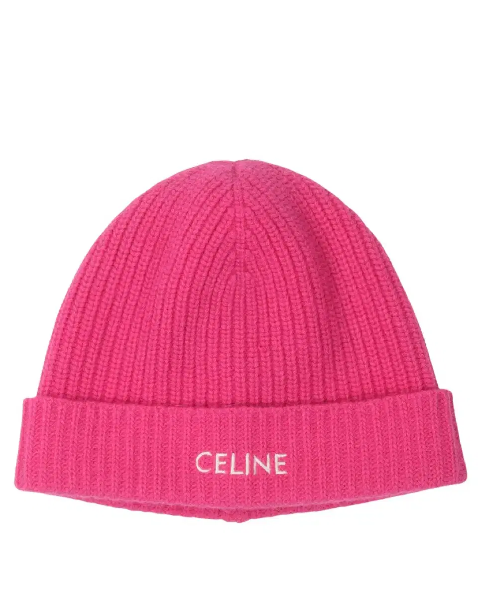 Celine Pink Classic Logo Beanie