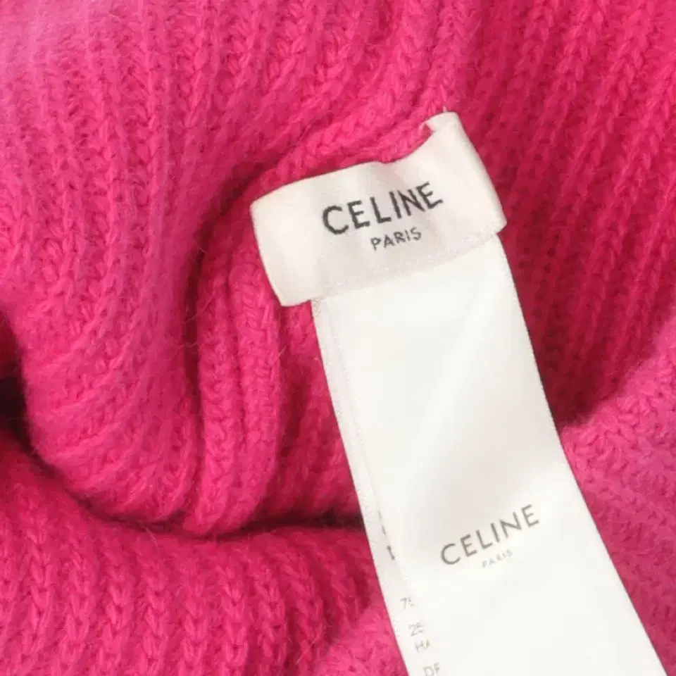 Celine Pink Classic Logo Beanie