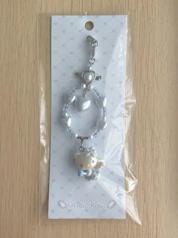 꿈꾸는 엔젤 스카이블루 키티 스트랩 키링 키링