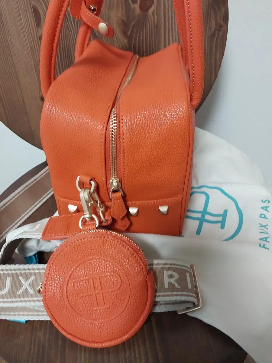 Leather bag tote cross Hermes orange color