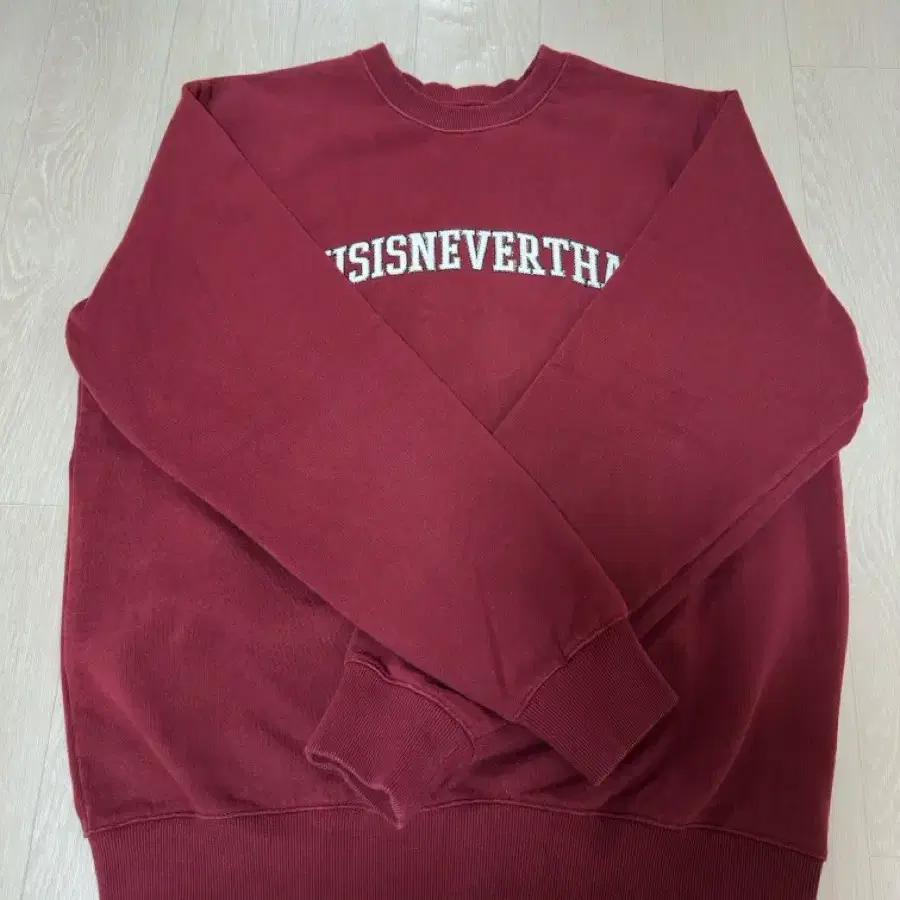 디스이즈네버댓 ARC-Logo Crewneck Burgundy m사이즈