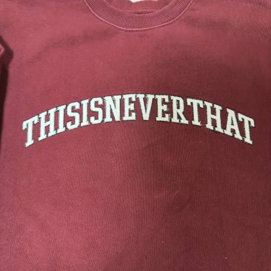 디스이즈네버댓 ARC-Logo Crewneck Burgundy m사이즈