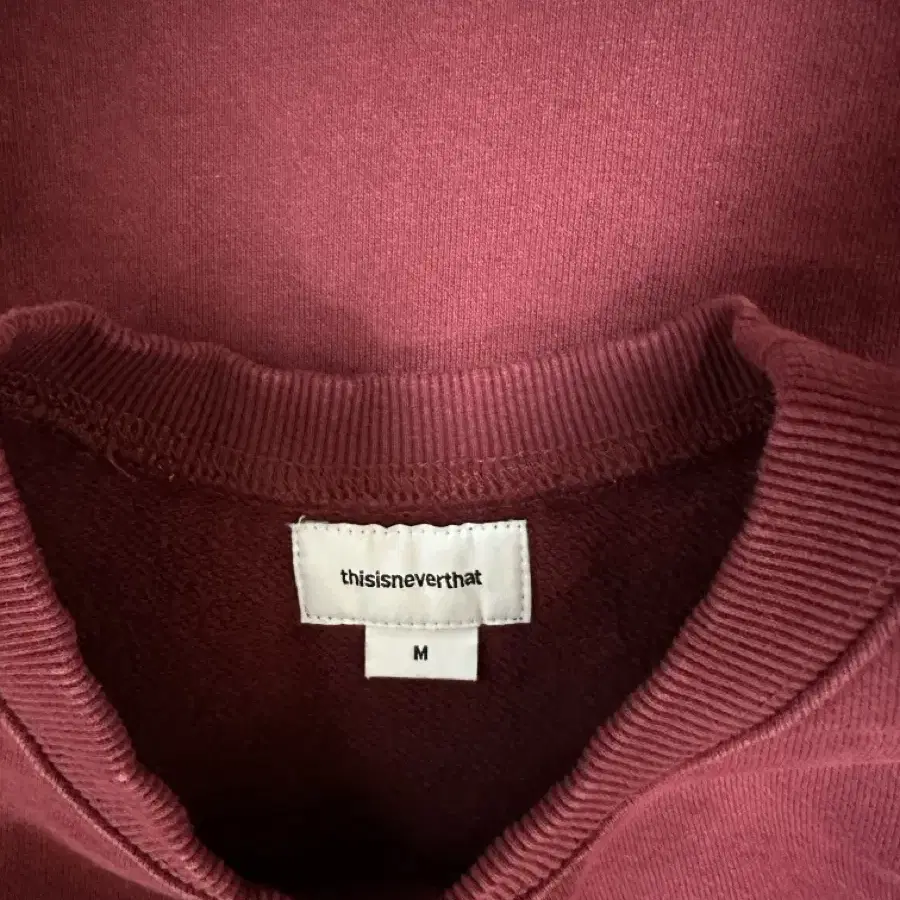 디스이즈네버댓 ARC-Logo Crewneck Burgundy m사이즈