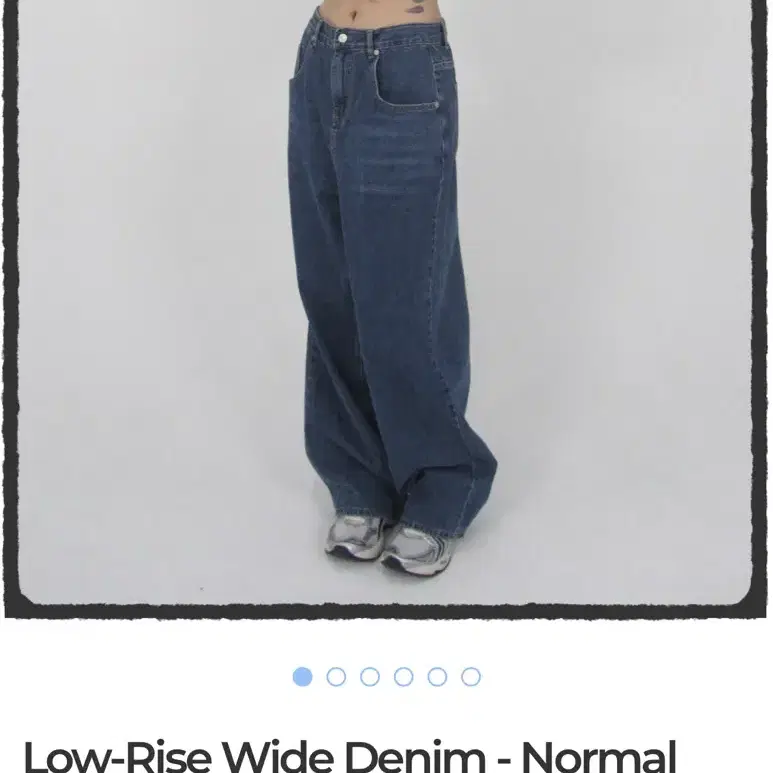 페일제이드 Low-Rise Wide Denim - Normal Blue