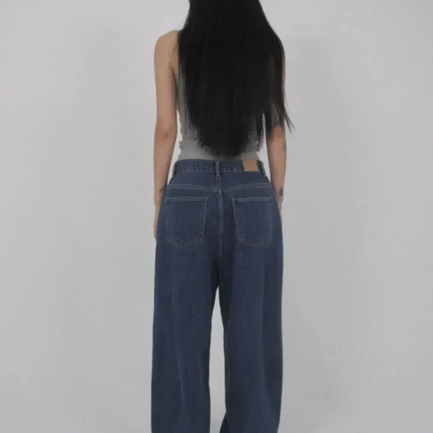 페일제이드 Low-Rise Wide Denim - Normal Blue