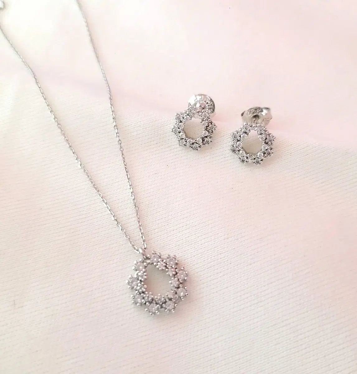 Necklace and earring set 925