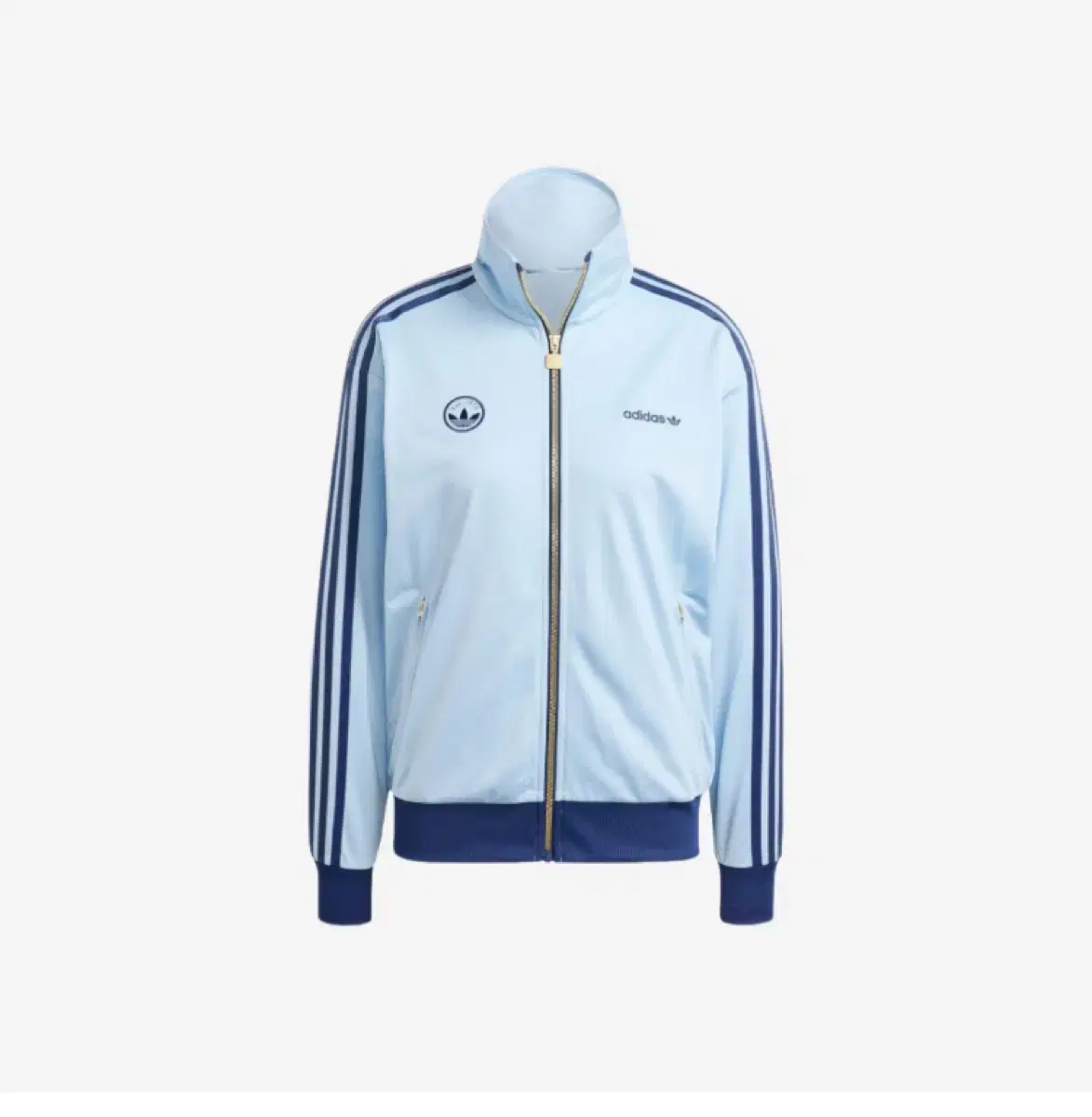 s) Adidas Firebird Badge Track Top Jersey Sky Blue