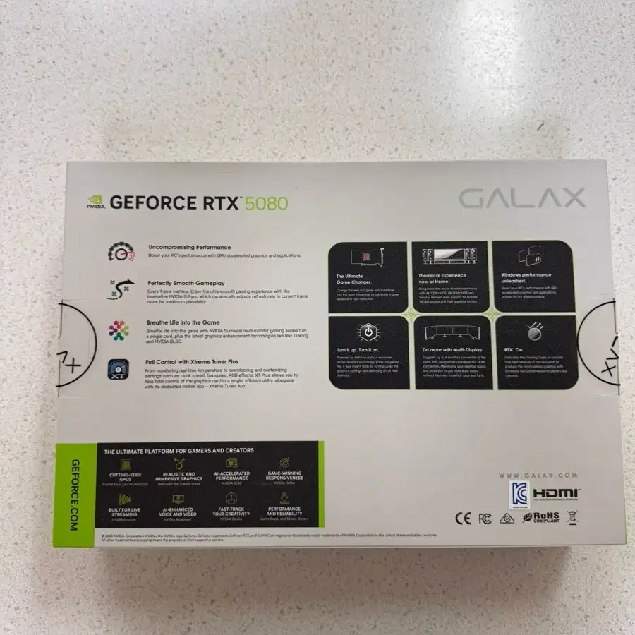 갤럭시 GALAX 지포스 RTX 5080 WHITE OC D7 16GB