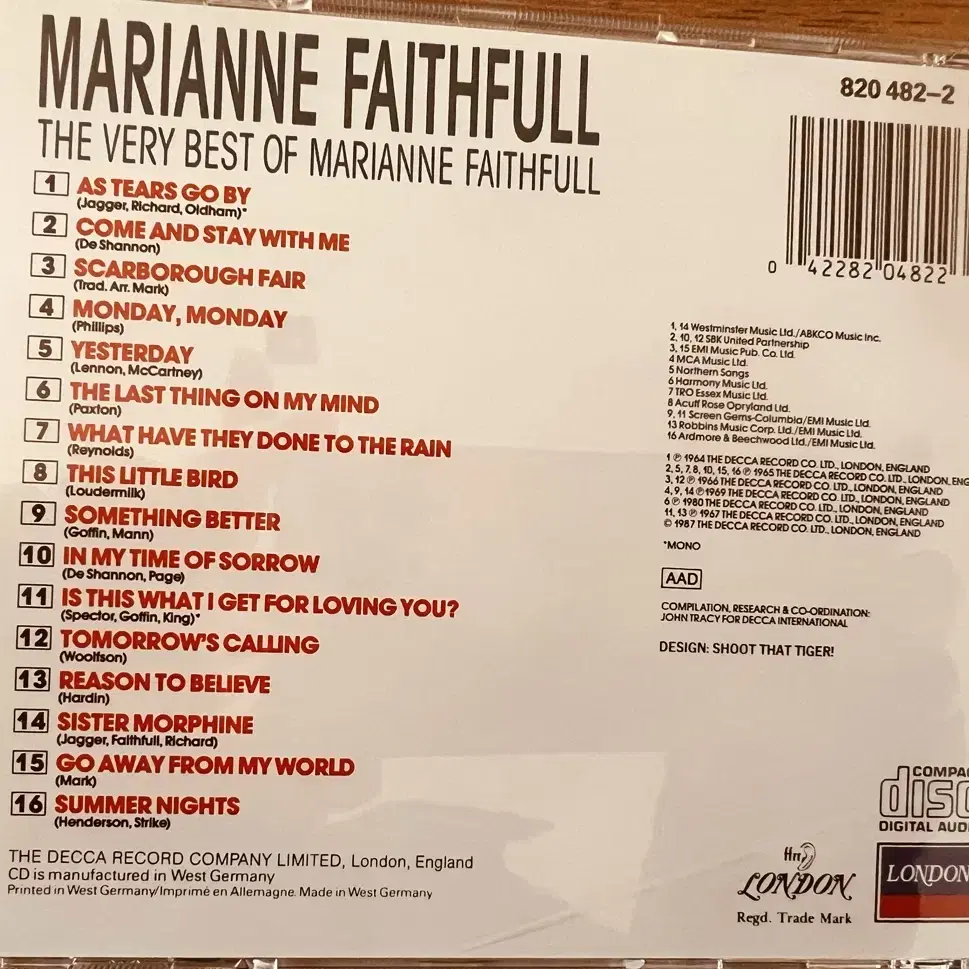 Marianne Faithfull  마리안느 페이스풀