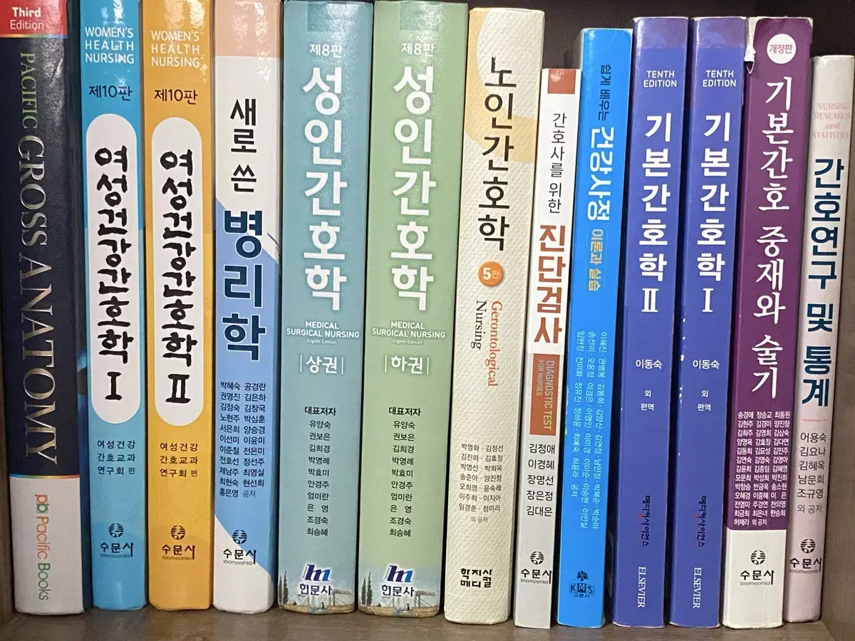 간호학과 전공책 및 각종 문제집 팝니다.