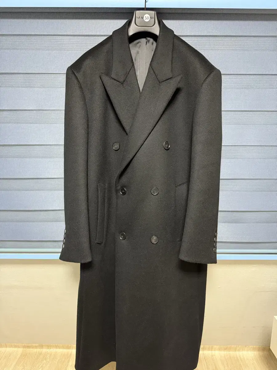 마마가리 OVERSIZED DOUBLE-BREASTED COAT (50)