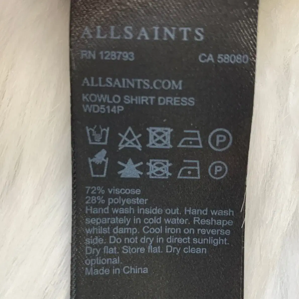 올세인츠 ALLSAINTS 크롭 크루넥 긴팔니트