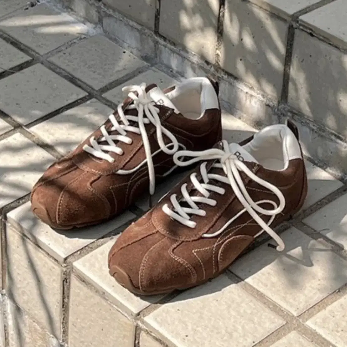 바이아덜스 Murene leather sneakers 브라운 스니커즈