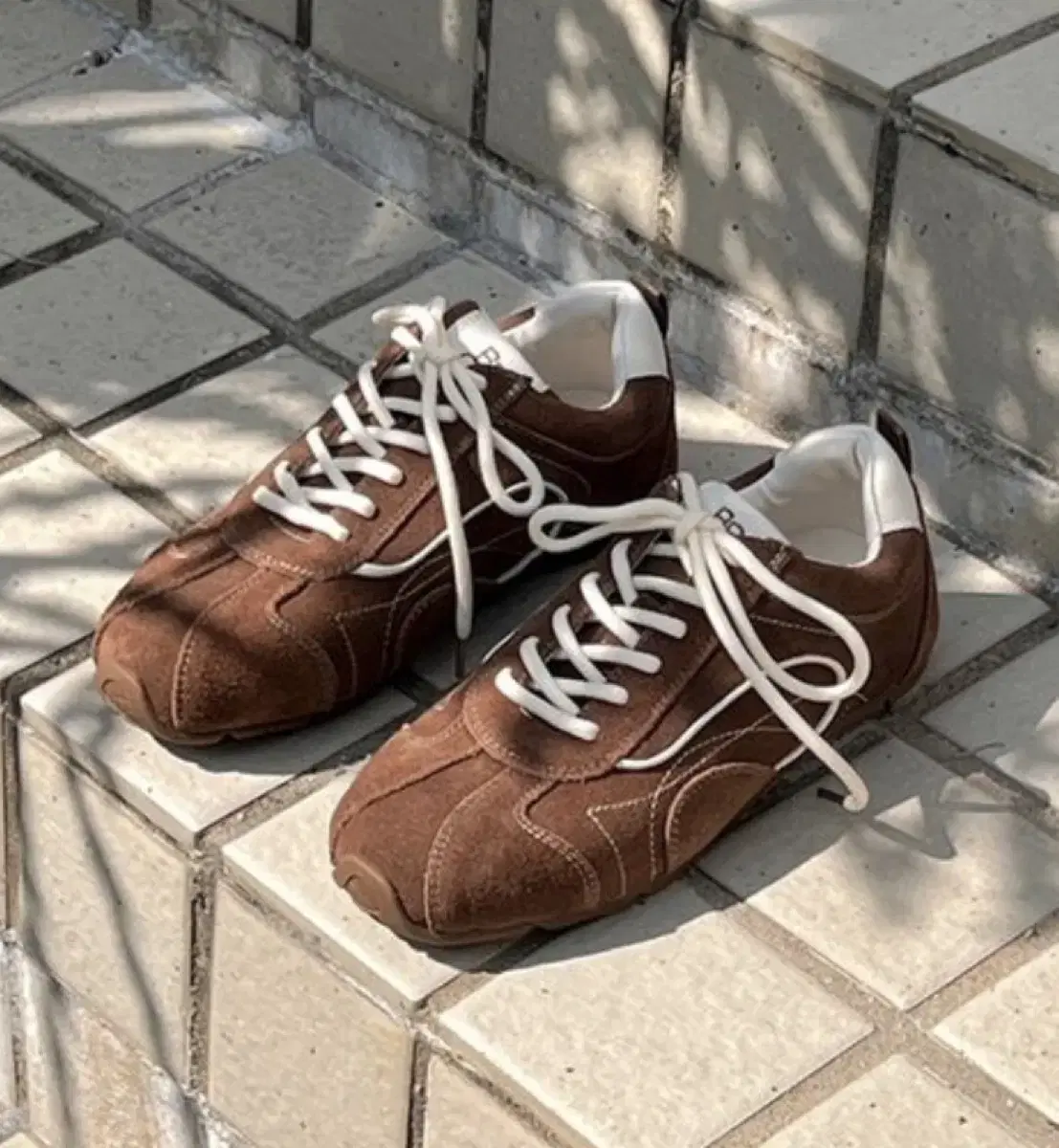 바이아덜스 Murene leather sneakers 브라운 스니커즈