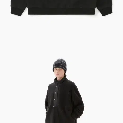 카키스 Camper Pullover Black [M사이즈] 플리스 풀오버