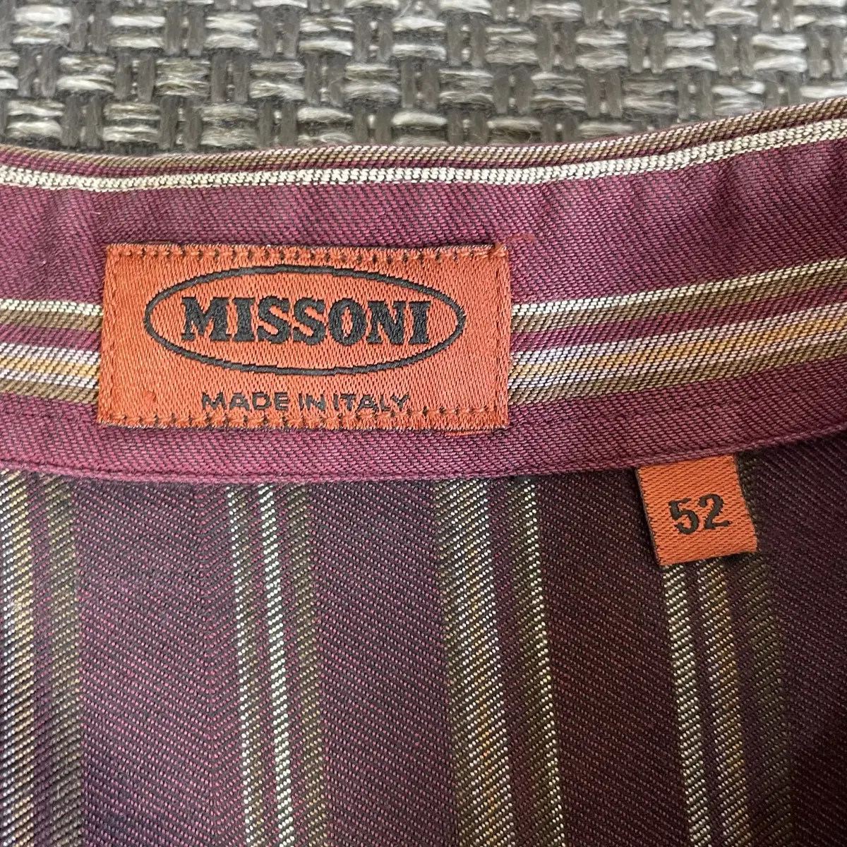 MISSONI 미쏘니 스트라이프 긴팔 셔츠 52