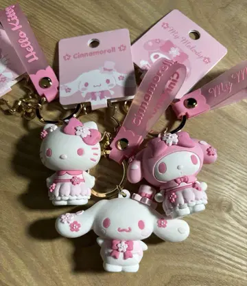 산리오 캐릭터 열쇠고리 3종 세트