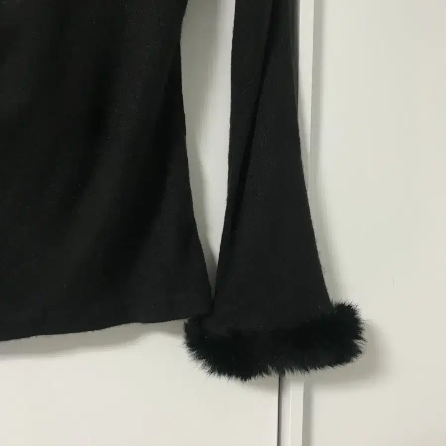 vintage fur black knit