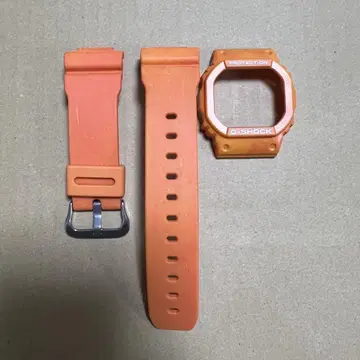 카시오 DW-5600WS-4JF 벨베데레 밴딩 밴드 오렌지