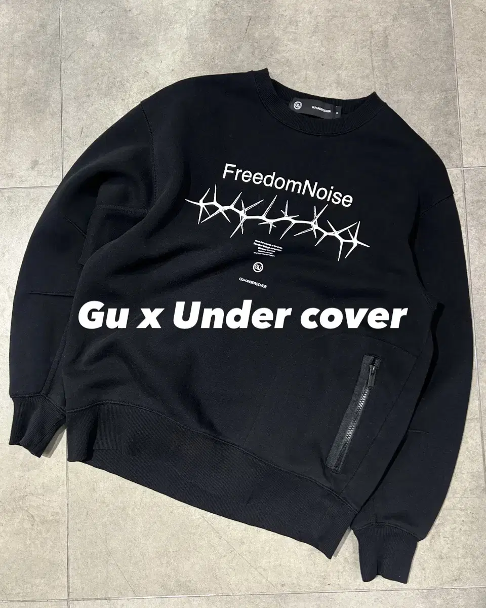 Gu x Undercover 콜라보 긴팔 맨투맨